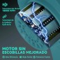 Mini Motosierra Eléctrica Outsunny a Batería (580W) Motor SIN ESCOBILLAS, 2 Baterías de 6000mAh y Palo Telescópico 2 en 1